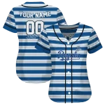 customized kansas city royals stripe layers royal blue white jersey best selling