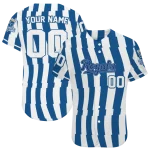 customized kansas city royals stripe paint royal blue jersey best selling