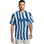 customized kansas city royals stripe paint royal blue jersey best selling