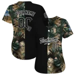 customized kansas city royals tropical foliage black jersey best selling