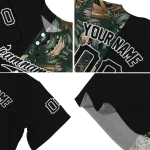 customized kansas city royals tropical foliage black jersey best selling