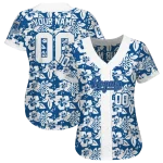 customized kansas city royals tropical hibiscus white jersey best selling