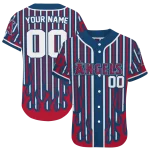 customized los angeles angels blazing stripes blue jersey best selling
