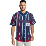 customized los angeles angels blazing stripes blue jersey best selling