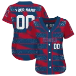 customized los angeles angels edgy stripes blue jersey best selling