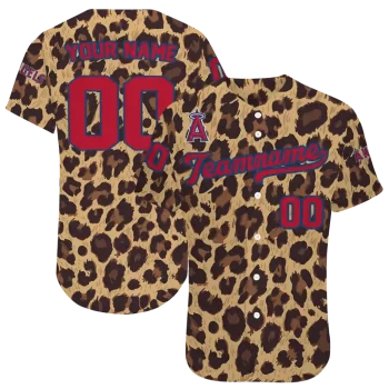 customized los angeles angels leopard spot jersey best selling