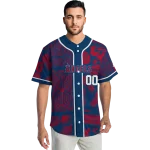 customized los angeles angels pineapple palm geo blue jersey best selling