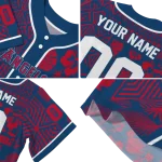 customized los angeles angels pineapple palm geo blue jersey best selling