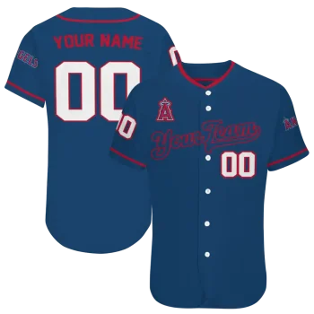 customized los angeles angels plain classic blue jersey best selling
