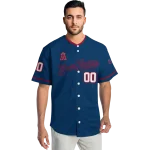 customized los angeles angels plain classic blue jersey best selling