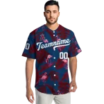 customized los angeles angels tropical flamingo blue jersey best selling