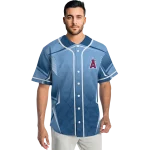 customized los angeles angels wavy flow blue jersey best selling