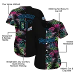 customized los angeles dodgers palm leaf black jersey best selling