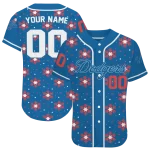 customized los angeles dodgers snowflake festive blue jersey best selling