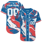 customized los angeles dodgers splash swirl blue jersey best selling