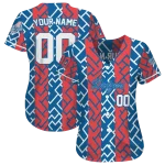 customized los angeles dodgers squares grid blue jersey best selling