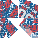 customized los angeles dodgers squares grid blue jersey best selling