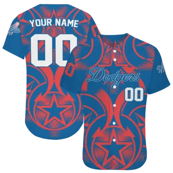 customized los angeles dodgers star circle blue jersey best selling