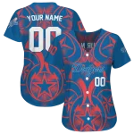 customized los angeles dodgers star circle blue jersey best selling
