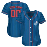 customized los angeles dodgers stripe pattern blue jersey best selling