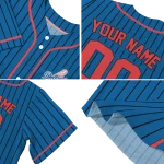 customized los angeles dodgers stripe pattern blue jersey best selling