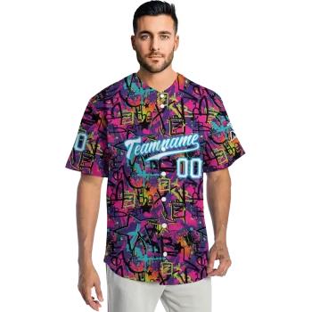 customized miami marlins graffiti tag jersey fashion forward