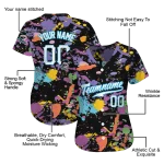 customized miami marlins paint splatter black jersey best selling