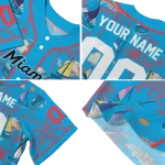 customized miami marlins sailboat island blue jersey best selling