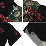 customized miami marlins tropical foliage black jersey best selling