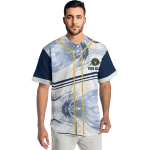 customized milwaukee brewers arrow fade navy blue white jersey best selling