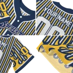 customized milwaukee brewers blazing stripes navy blue jersey best selling