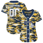 customized milwaukee brewers camo splash navy blue jersey best selling