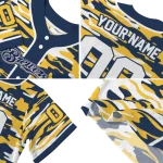 customized milwaukee brewers camo splash navy blue jersey best selling