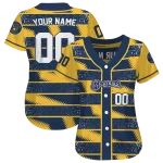 customized milwaukee brewers edgy stripes navy blue jersey best selling