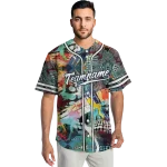 customized milwaukee brewers geometric fusion aqua jersey best selling