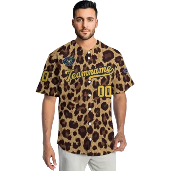 customized milwaukee brewers leopard spot jersey fashion forward