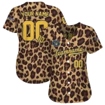 customized milwaukee brewers leopard spot jersey best selling