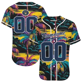 customized milwaukee brewers palm nights jersey best selling