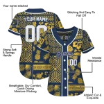 customized milwaukee brewers pineapple palm geo navy blue jersey best selling