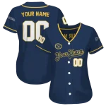 customized milwaukee brewers plain classic navy blue jersey best selling