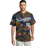 customized milwaukee brewers tropical flamingo navy blue jersey best selling