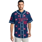 customized minnesota twins snowflake festive navy jersey best selling