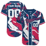customized minnesota twins splash swirl navy jersey best selling