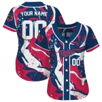customized minnesota twins splash swirl navy jersey best selling