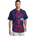 customized minnesota twins star circle navy jersey best selling