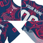 customized minnesota twins star circle navy jersey best selling