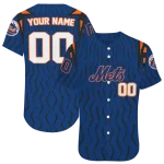 customized new york mets chevron rhythm blue jersey best selling