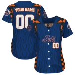 customized new york mets chevron rhythm blue jersey best selling