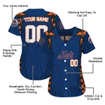 customized new york mets chevron rhythm blue jersey best selling