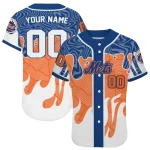 customized new york mets pattern drip blue white jersey best selling